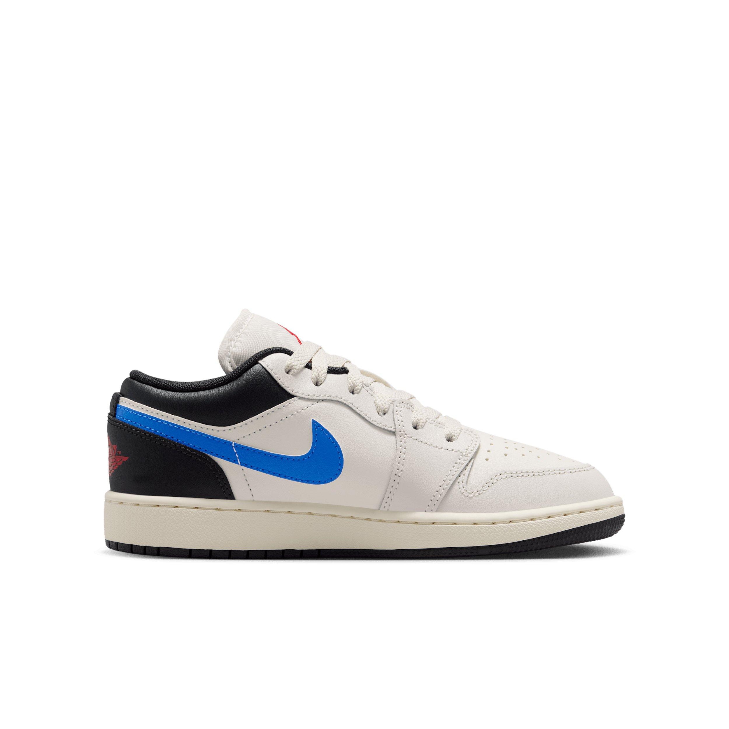 Jordan 1 Low "Phantom/Sail/Off Noir/University Red" Grade School Boys' Shoe - PHANTOM/SAIL/OFF NOIR/RED